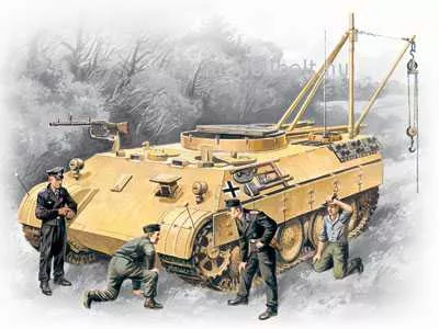 ICM - Bergepanther with German Tank Crew